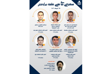 فهرست سخنرانی های علمی هفته پژوهش و فناوری دانشگاه صنعتی نوشیروانی بابل